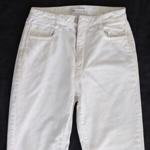 Zara White High-Rise Straight Leg Jeans Size 4 (US) EU 36